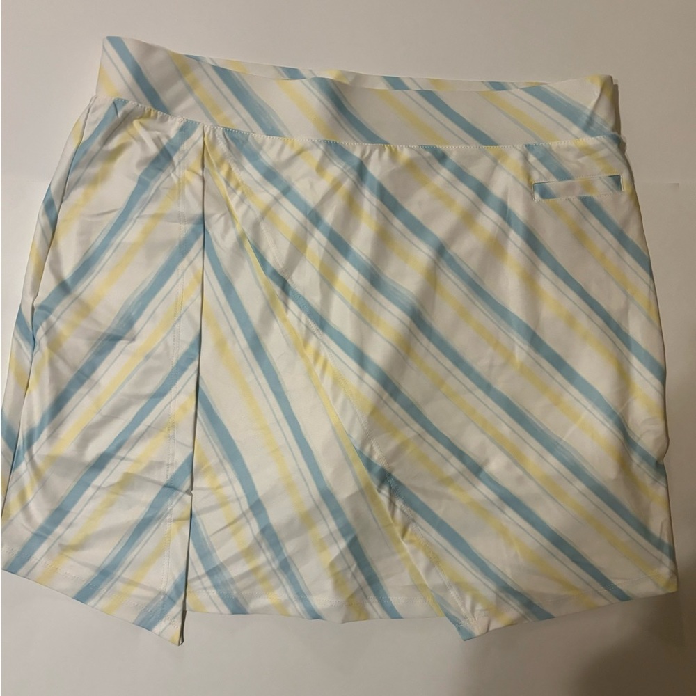 Pebble Beach XL Stripe  Dry-Luxe Skirt  Golf Tennis Athleisure Skort